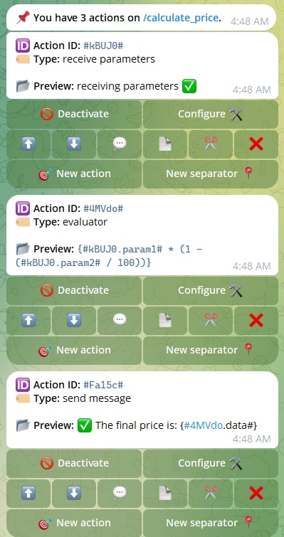 VisualMaker action evaluator example