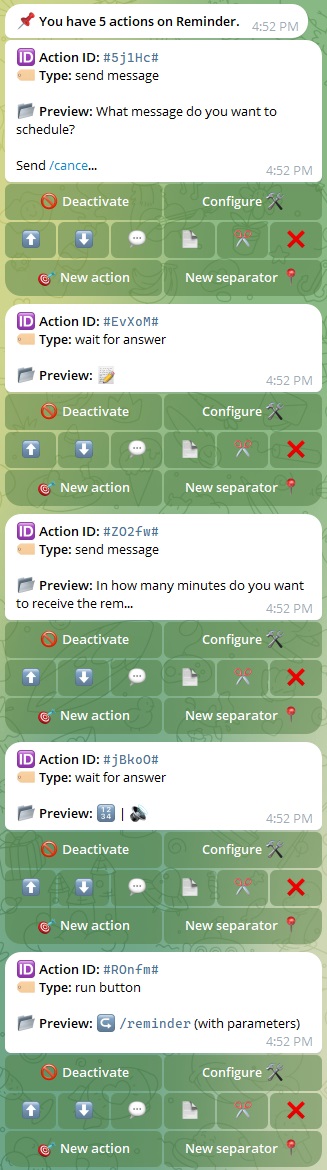 VisualMaker action run button example