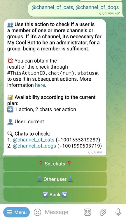 VisualMaker configure member in chat 2