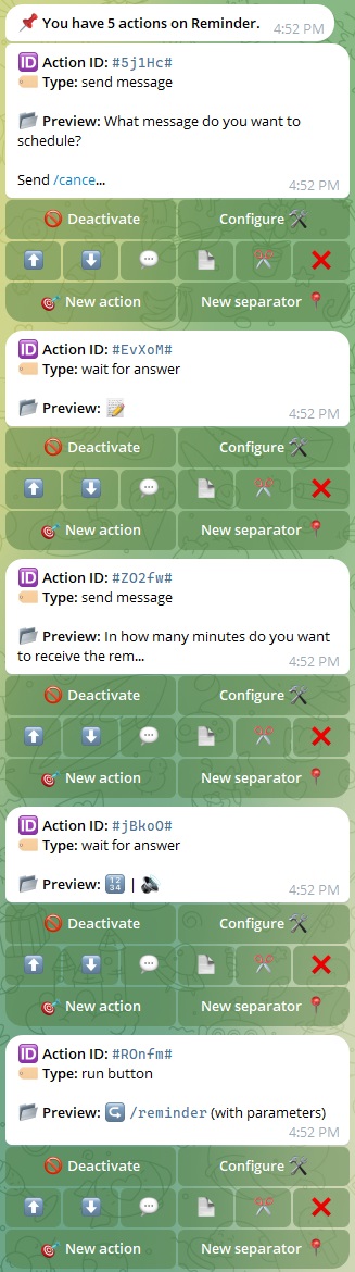 VisualMaker action run button example